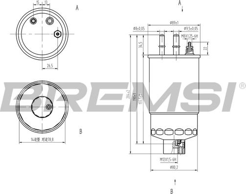 Bremsi FE0158 - Yanacaq filtri furqanavto.az