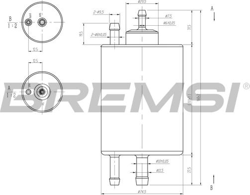 Bremsi FE0847 - Yanacaq filtri furqanavto.az