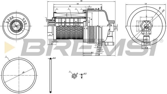 Bremsi FE0804 - Yanacaq filtri furqanavto.az
