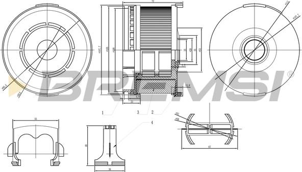 Bremsi FE0808 - Yanacaq filtri furqanavto.az