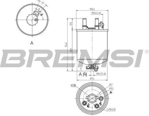 Bremsi FE0832 - Yanacaq filtri furqanavto.az