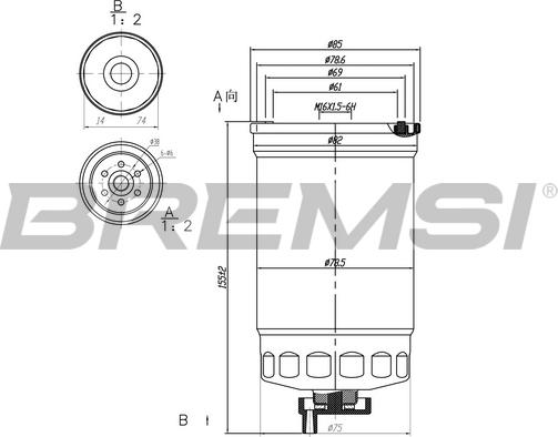 Bremsi FE0826 - Yanacaq filtri furqanavto.az