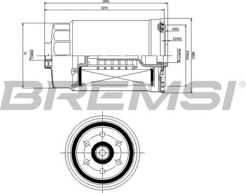 Bremsi FE0822 - Yanacaq filtri furqanavto.az