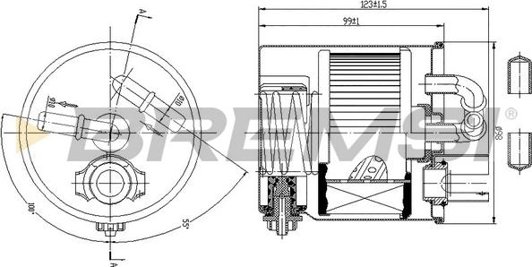 Bremsi FE0349 - Yanacaq filtri furqanavto.az