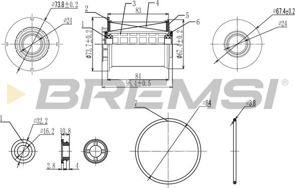 Bremsi FE0342 - Yanacaq filtri furqanavto.az