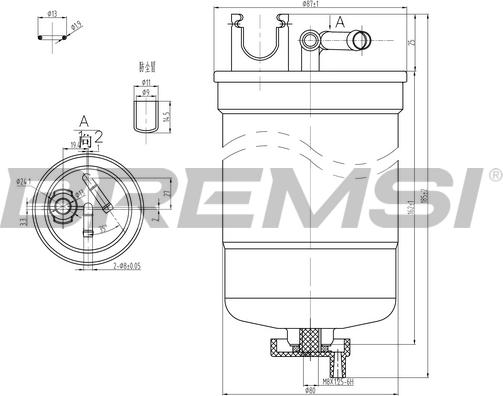 Bremsi FE0369 - Yanacaq filtri furqanavto.az