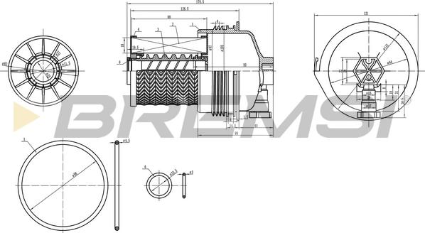 Bremsi FE0361 - Yanacaq filtri furqanavto.az