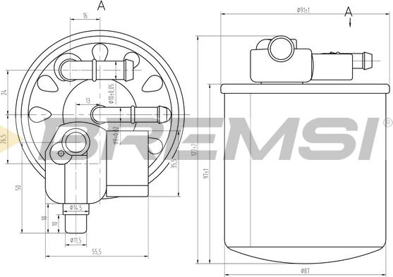 Bremsi FE0385 - Yanacaq filtri furqanavto.az