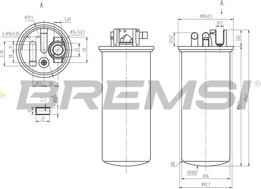 Bremsi FE0378 - Yanacaq filtri furqanavto.az