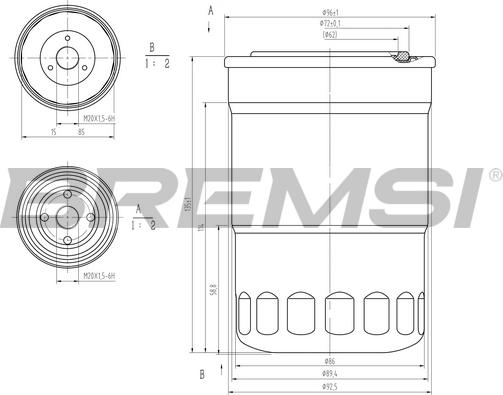 Bremsi FE1315 - Yanacaq filtri furqanavto.az