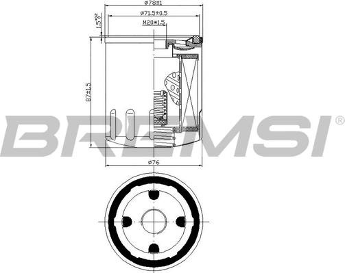 Bremsi FL0030 - Yağ filtri furqanavto.az
