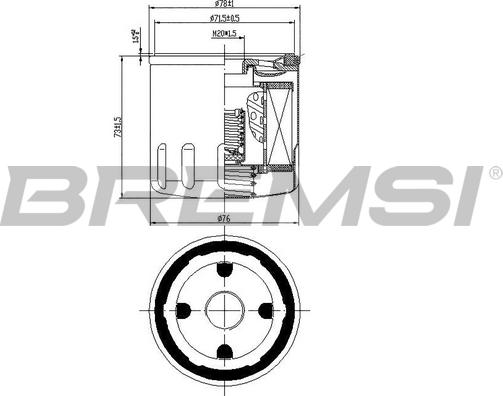 Bremsi FL0031 - Yağ filtri furqanavto.az