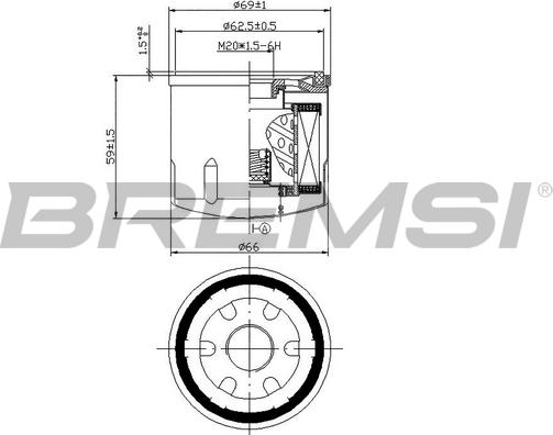 Bremsi FL0028 - Yağ filtri furqanavto.az