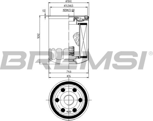 Bremsi FL0300 - Yağ filtri furqanavto.az