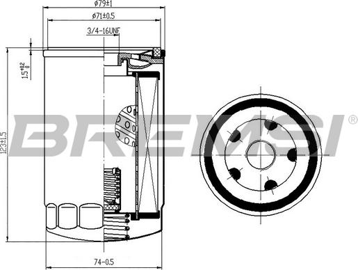 Bremsi FL0284 - Yağ filtri furqanavto.az