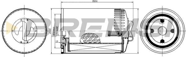 Bremsi FL0720 - Yağ filtri furqanavto.az