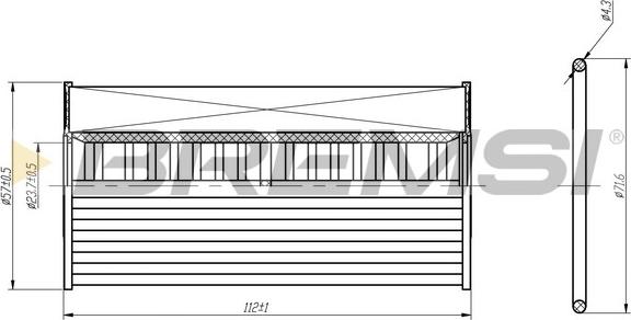 Bremsi FL2472 - Yağ filtri furqanavto.az