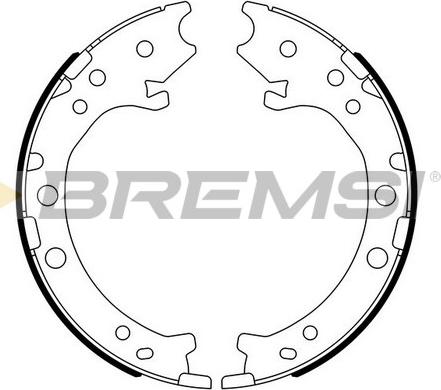 Bremsi GF0715 - Əyləc başlığı dəsti, dayanacaq əyləci furqanavto.az