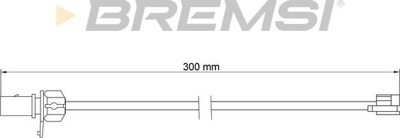 Bremsi WI0935 - Xəbərdarlıq Kontakt, əyləc padinin aşınması furqanavto.az