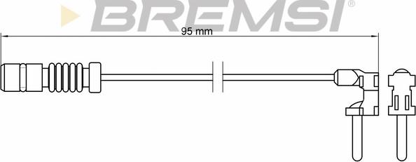 Bremsi WI0501 - Xəbərdarlıq Kontakt, əyləc padinin aşınması furqanavto.az