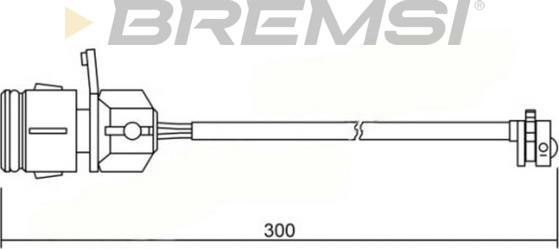 Bremsi WI0648 - Xəbərdarlıq Kontakt, əyləc padinin aşınması furqanavto.az