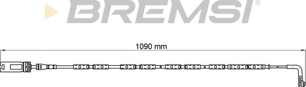 Bremsi WI0613 - Xəbərdarlıq Kontakt, əyləc padinin aşınması furqanavto.az