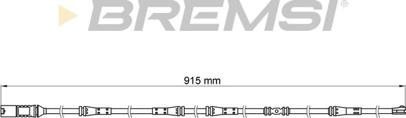 Bremsi WI0685 - Xəbərdarlıq Kontakt, əyləc padinin aşınması furqanavto.az