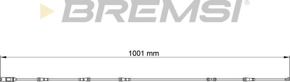 Bremsi WI0753 - Xəbərdarlıq Kontakt, əyləc padinin aşınması furqanavto.az