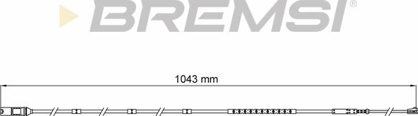 Bremsi WI0752 - Xəbərdarlıq Kontakt, əyləc padinin aşınması furqanavto.az