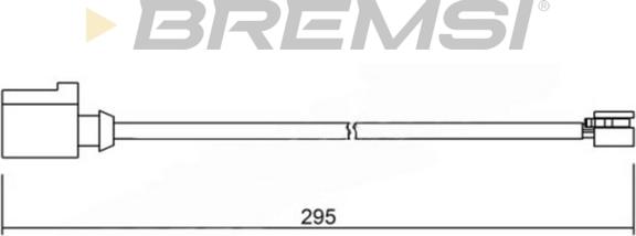 Bremsi WI0702 - Xəbərdarlıq Kontakt, əyləc padinin aşınması furqanavto.az