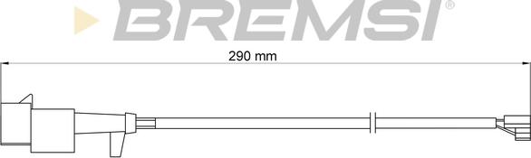 Bremsi WI0715 - Xəbərdarlıq Kontakt, əyləc padinin aşınması furqanavto.az