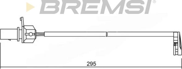 Bremsi WI0723 - Xəbərdarlıq Kontakt, əyləc padinin aşınması furqanavto.az