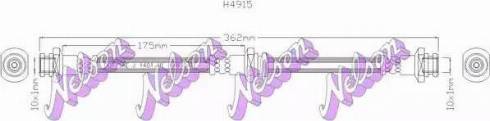 Brovex-Nelson H4915 - Əyləc şlanqı furqanavto.az