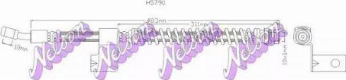 Brovex-Nelson H5790 - Əyləc şlanqı furqanavto.az