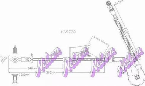 Brovex-Nelson H6972Q - Əyləc şlanqı furqanavto.az