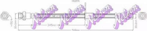Brovex-Nelson H6891 - Əyləc şlanqı furqanavto.az