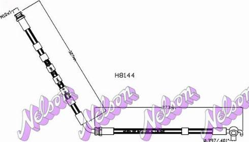 Brovex-Nelson H8144 - Əyləc şlanqı furqanavto.az