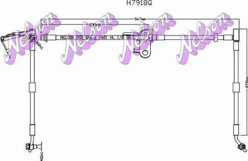 Brovex-Nelson H7918Q - Əyləc şlanqı furqanavto.az