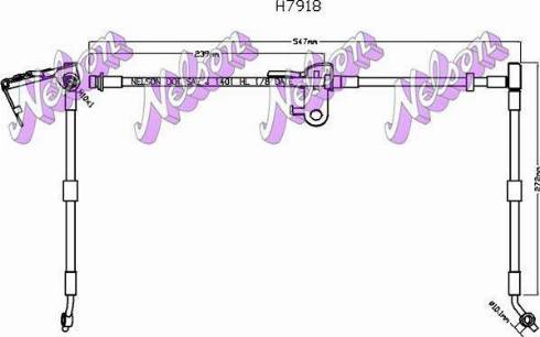 Brovex-Nelson H7918 - Əyləc şlanqı www.furqanavto.az