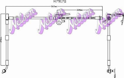 Brovex-Nelson H7917Q - Əyləc şlanqı www.furqanavto.az