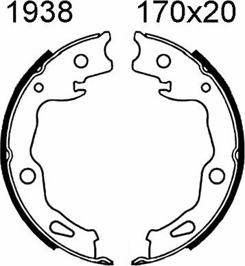 BSF 01938 - Əyləc başlığı dəsti, dayanacaq əyləci furqanavto.az