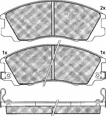 Open Parts BSM4227.00 - Əyləc altlığı dəsti, əyləc diski furqanavto.az