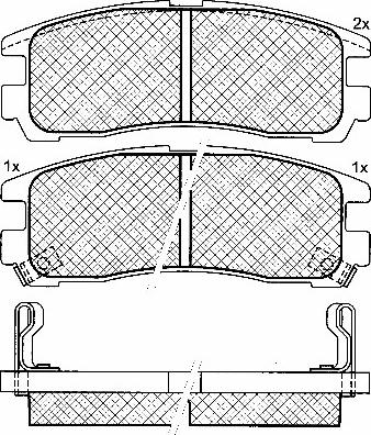 BENDIX 572186B - Əyləc altlığı dəsti, əyləc diski furqanavto.az