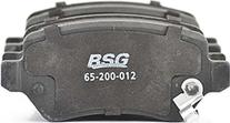 BSG BSG 65-200-012 - Əyləc altlığı dəsti, əyləc diski furqanavto.az