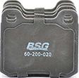 BSG BSG 60-200-020 - Əyləc altlığı dəsti, əyləc diski furqanavto.az