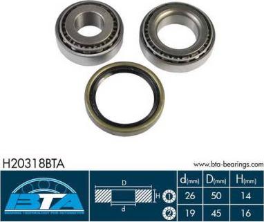 BTA H20318BTA - Təkər qovşağı, podşipnik dəsti furqanavto.az