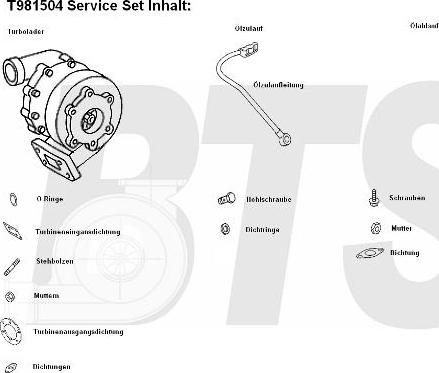 BTS Turbo T981504 - Şarj cihazı, doldurma sistemi furqanavto.az