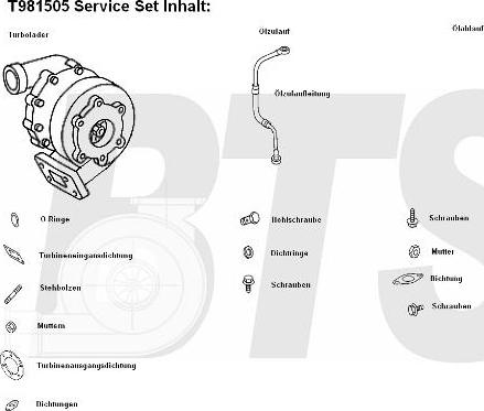 BTS Turbo T981505 - Şarj cihazı, doldurma sistemi furqanavto.az