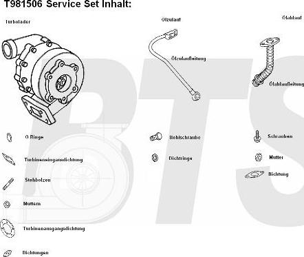 BTS Turbo T981506 - Şarj cihazı, doldurma sistemi furqanavto.az