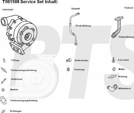 BTS Turbo T981508 - Şarj cihazı, doldurma sistemi furqanavto.az